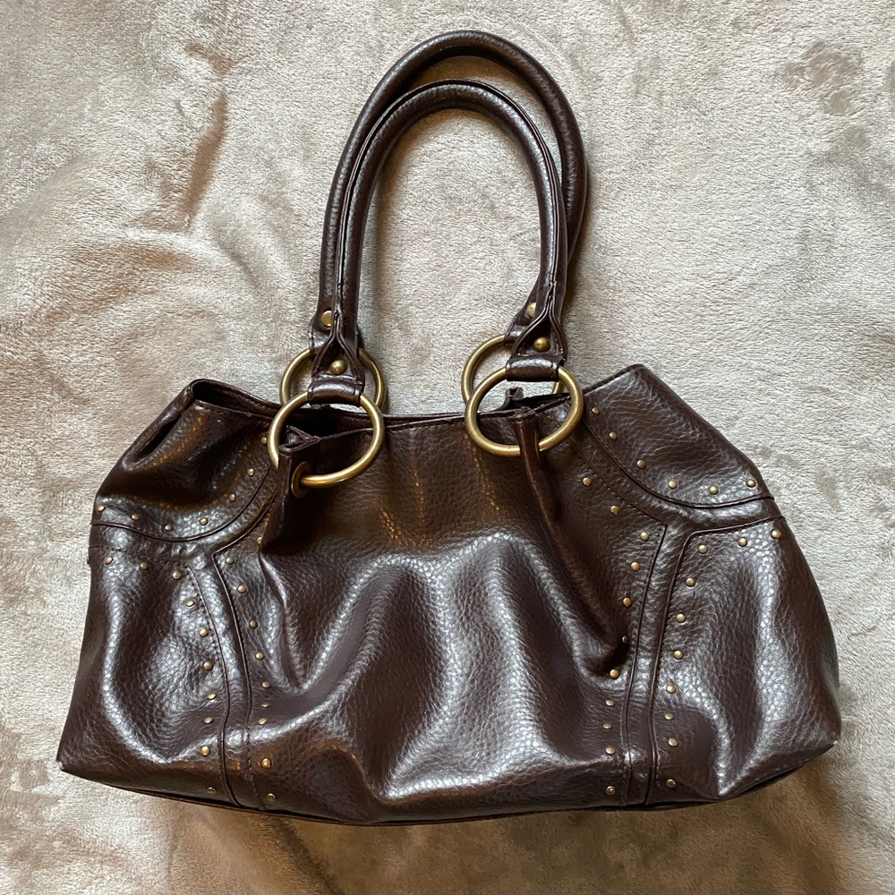 Vintage vegan leather handbag